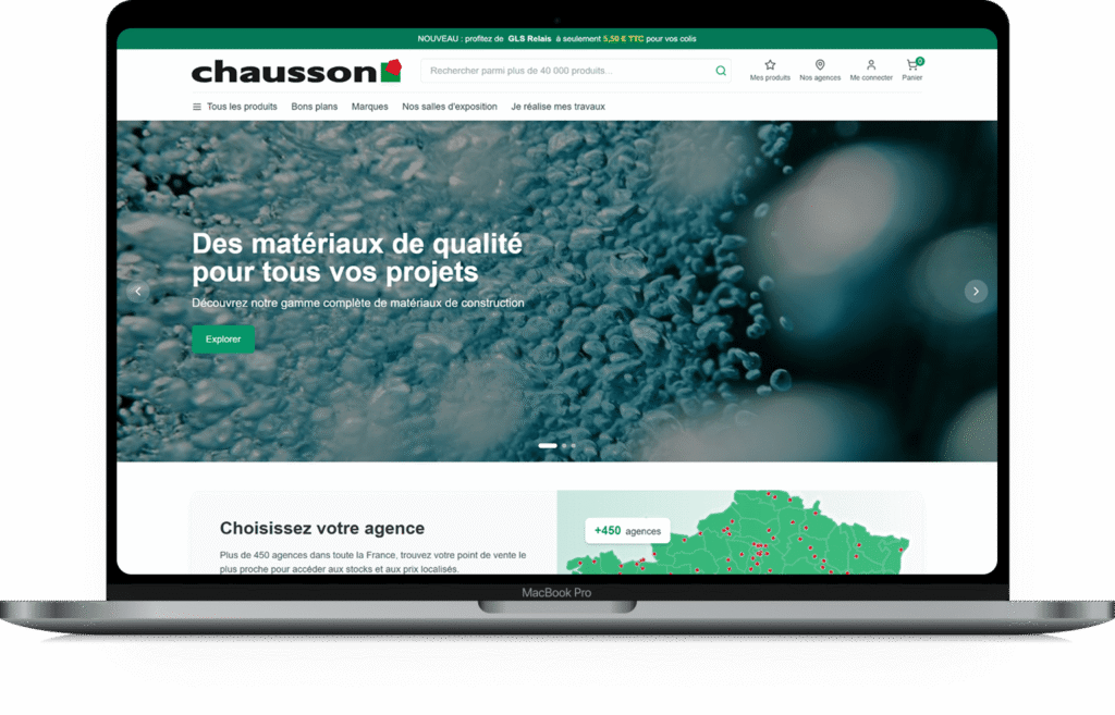 Chaussmon Matériaux Redesign Desktop