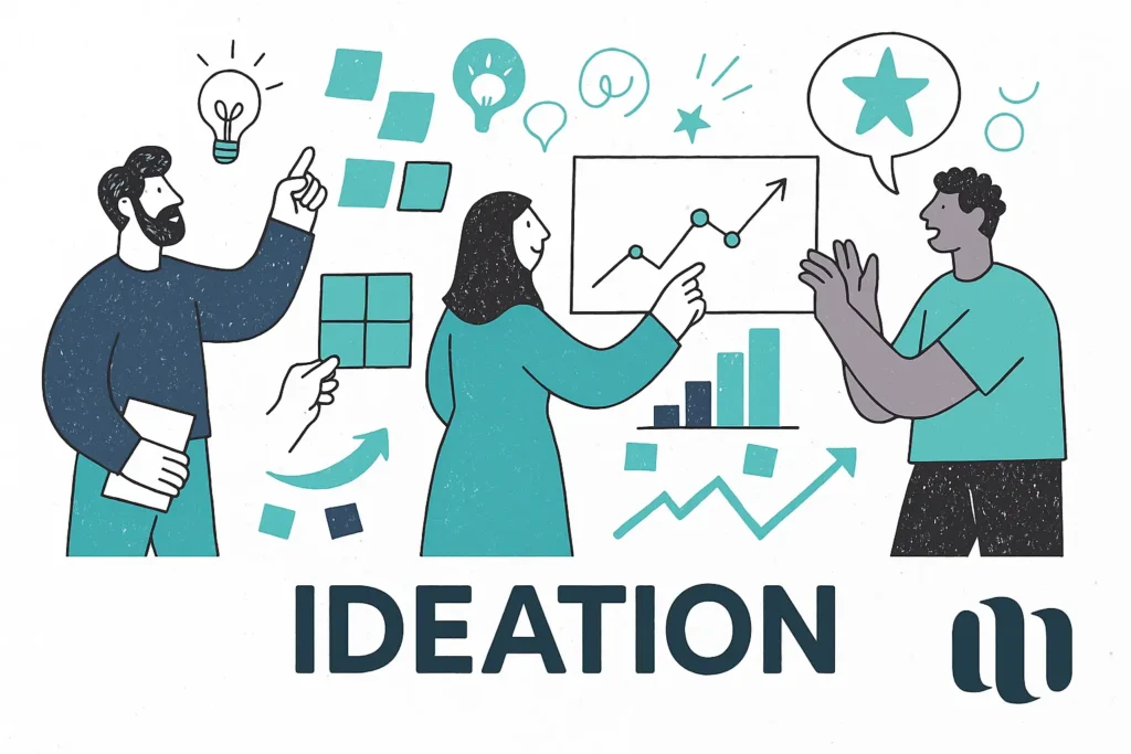 Générer des idées ou phase Idéation Design thinking