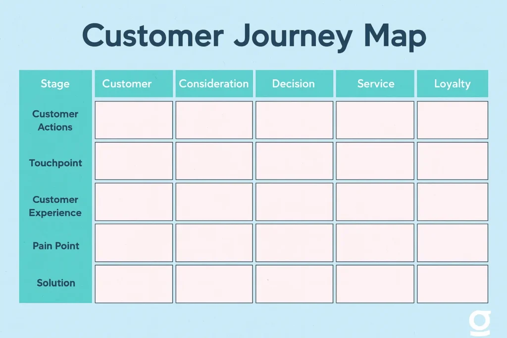 customer journey mapping template