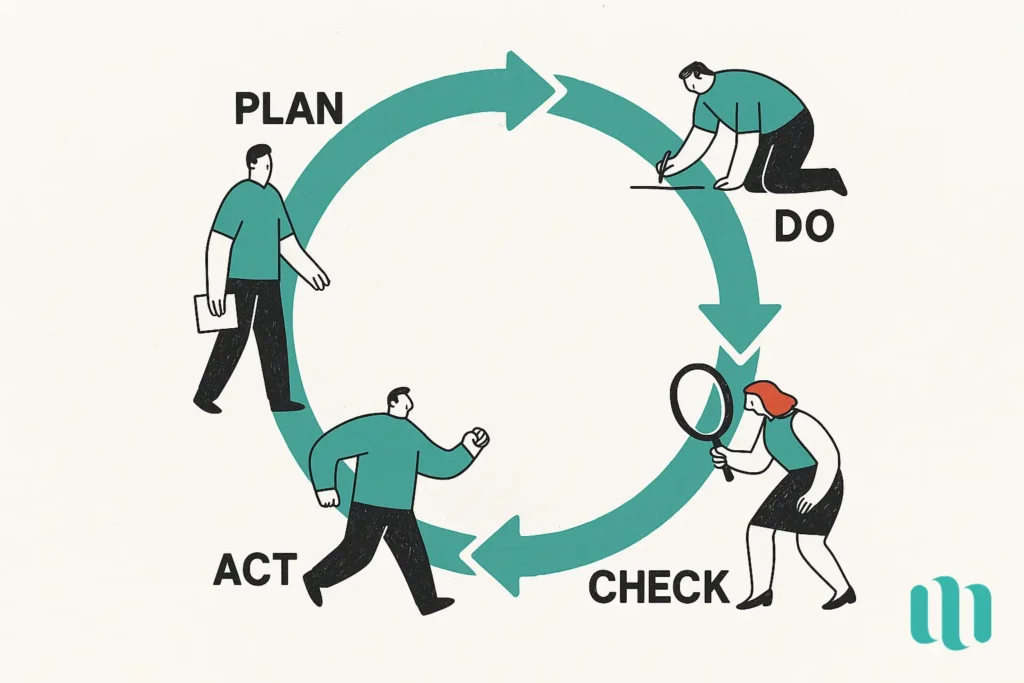 Le cycle PDCA ou Plan Do Check Act