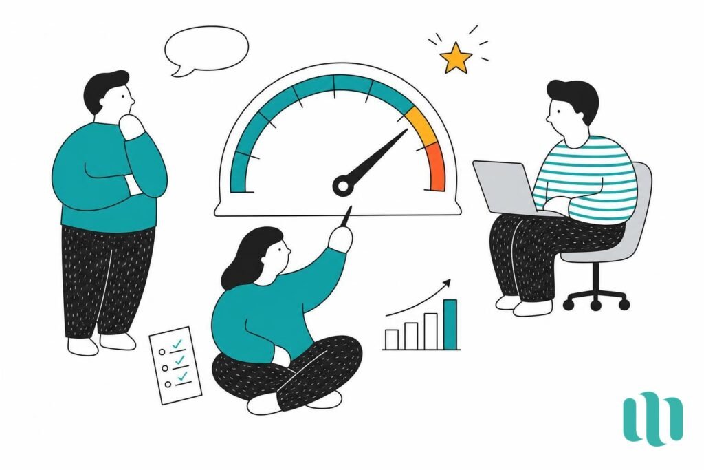 compteur de vitesse d'une équipe agile