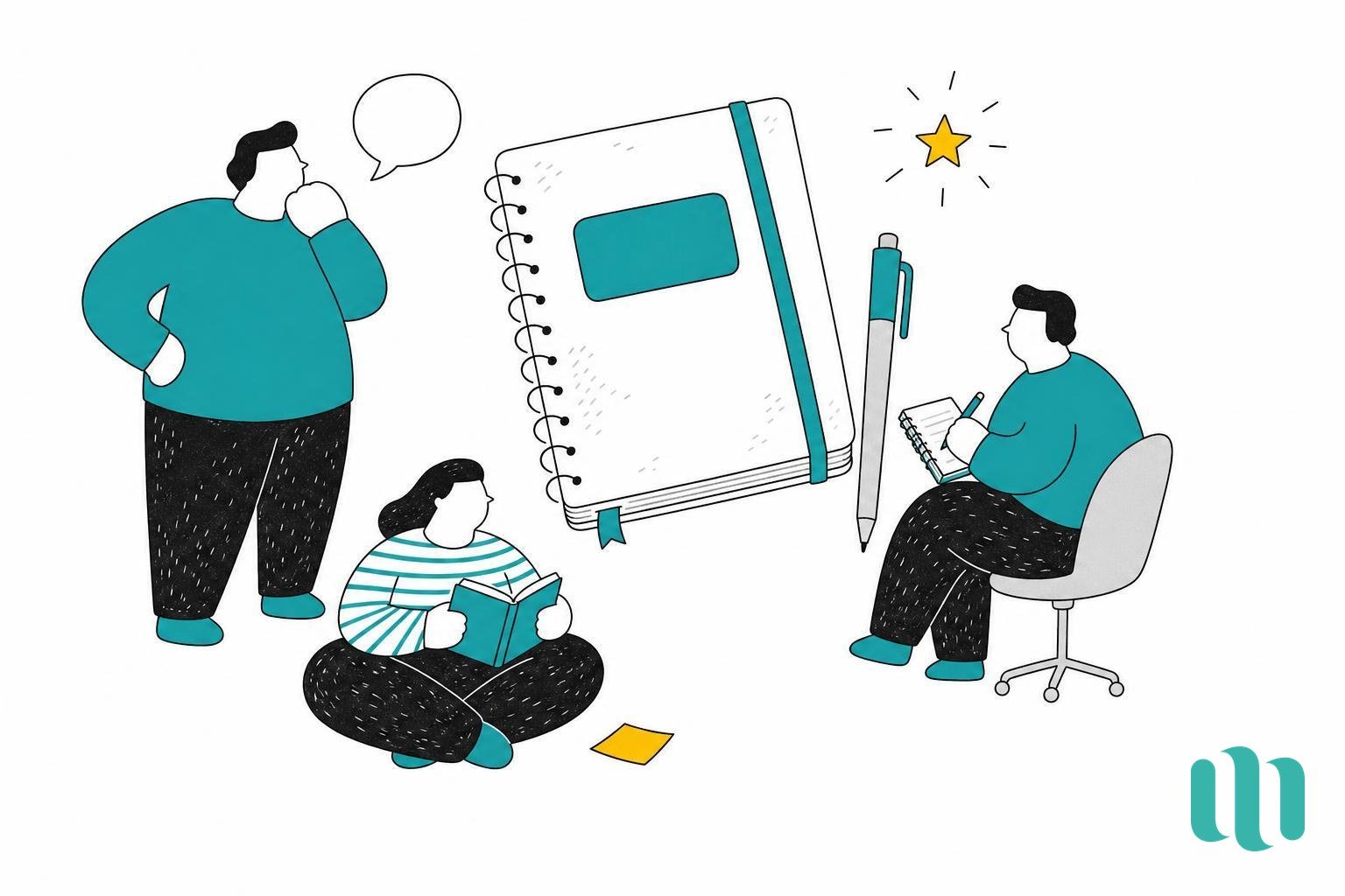 un carnet de notes