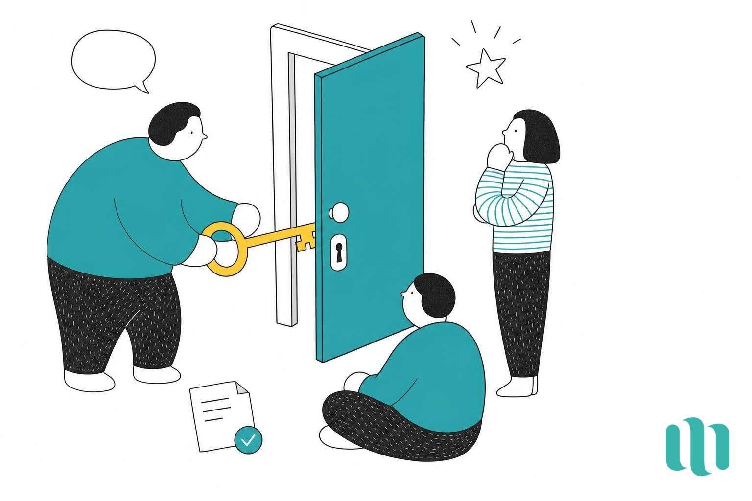 une clé qui ouvre une porte